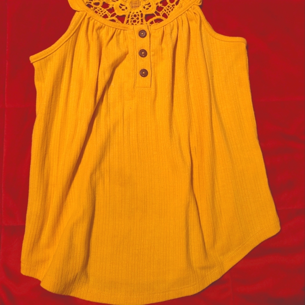 Girls Tank With Lace